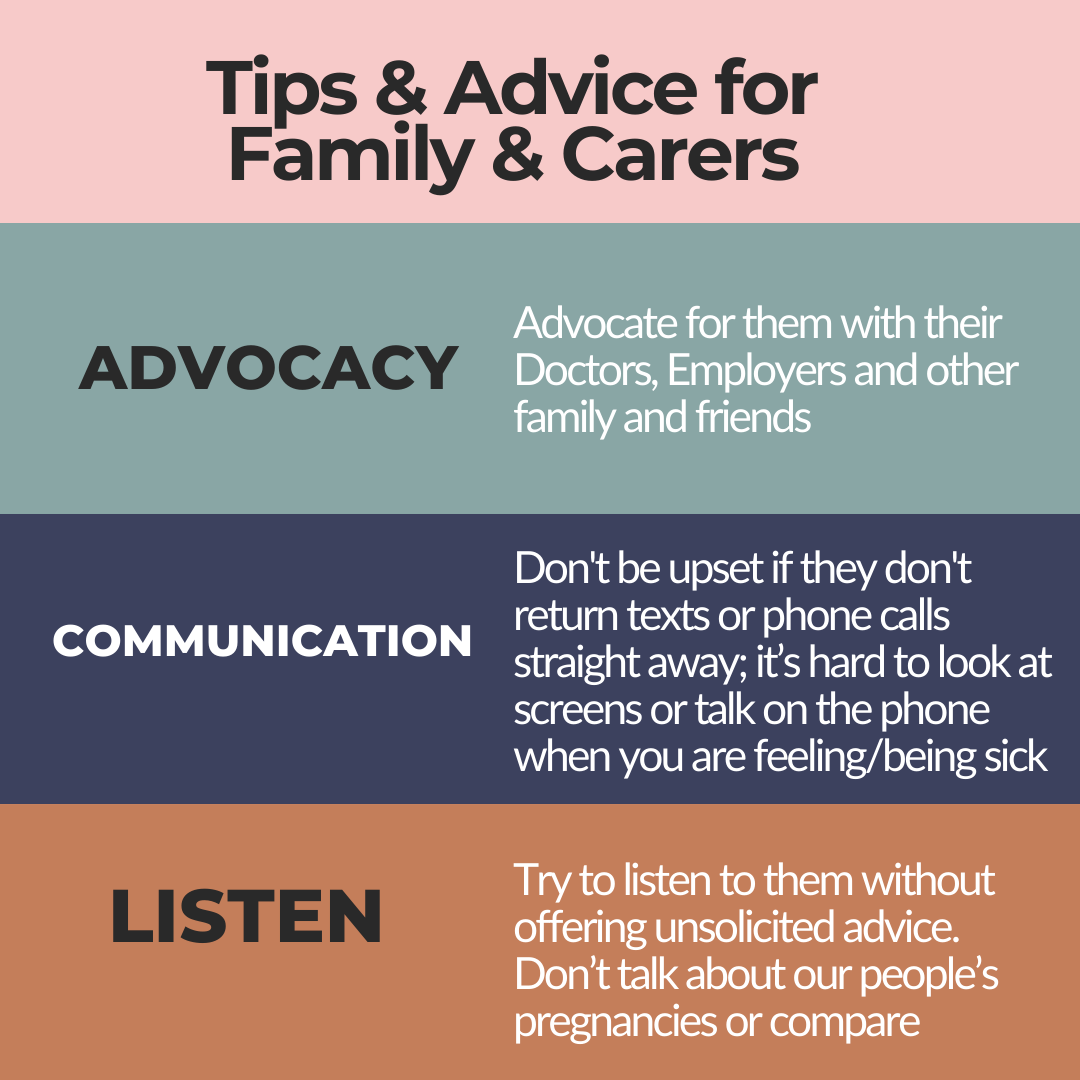 Family and carers advice